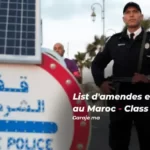 List d'amendes et points au Maroc - Class 2